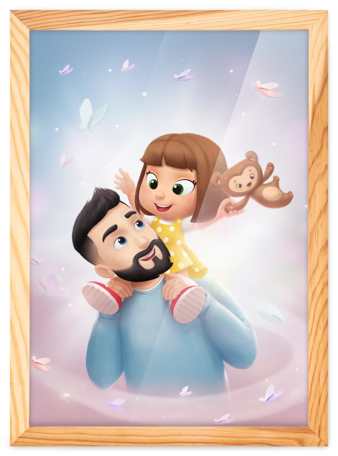 Portrait pour papa + enfant