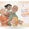 Livre pour grands-parents et deux petits-enfants.
