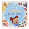 Couverture du livre personnalisé sur la routne du dodo, un cadeau précieux et utile pour les enfants en bas âge.