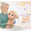 Couverture du livre personnalisé pour Pépé, Papy, grand père et sa petite fille.