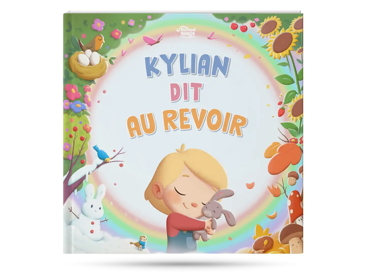 Livre personnalisé pour annoncer la mort d'un proche à un petit garçon ou une petite fille.