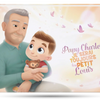 Voici la couverture du meilleur livre personnalisé pour un petit fils avec son grand père ou Papy.
