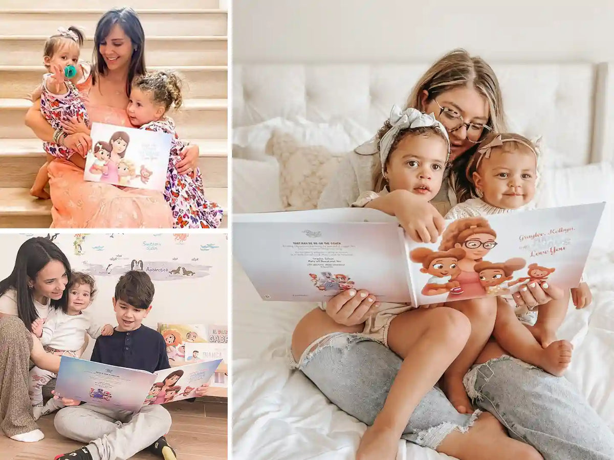 Maman et ses deux petits seront dans toutes les histoires que vous choisirez. Ce livre personnalisé renforcera leurs liens.
