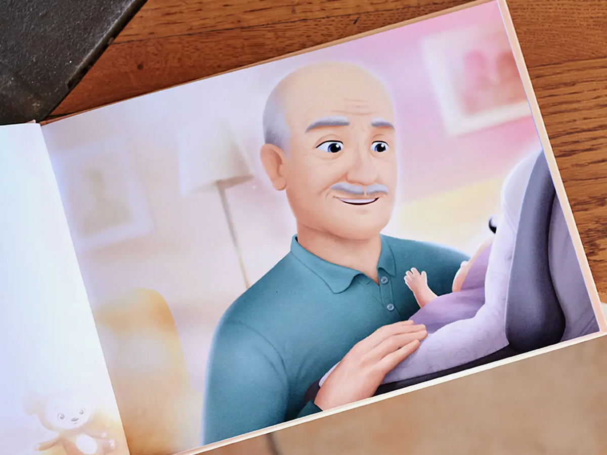 La complicité intergénérationnelle est omniprésente dans ce cadeau unique pour grand père et un petit-enfant.