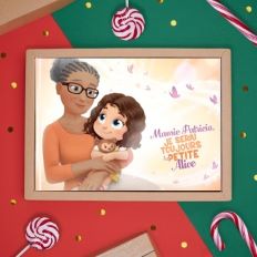 Boîte-cadeau de coloriage de Noël